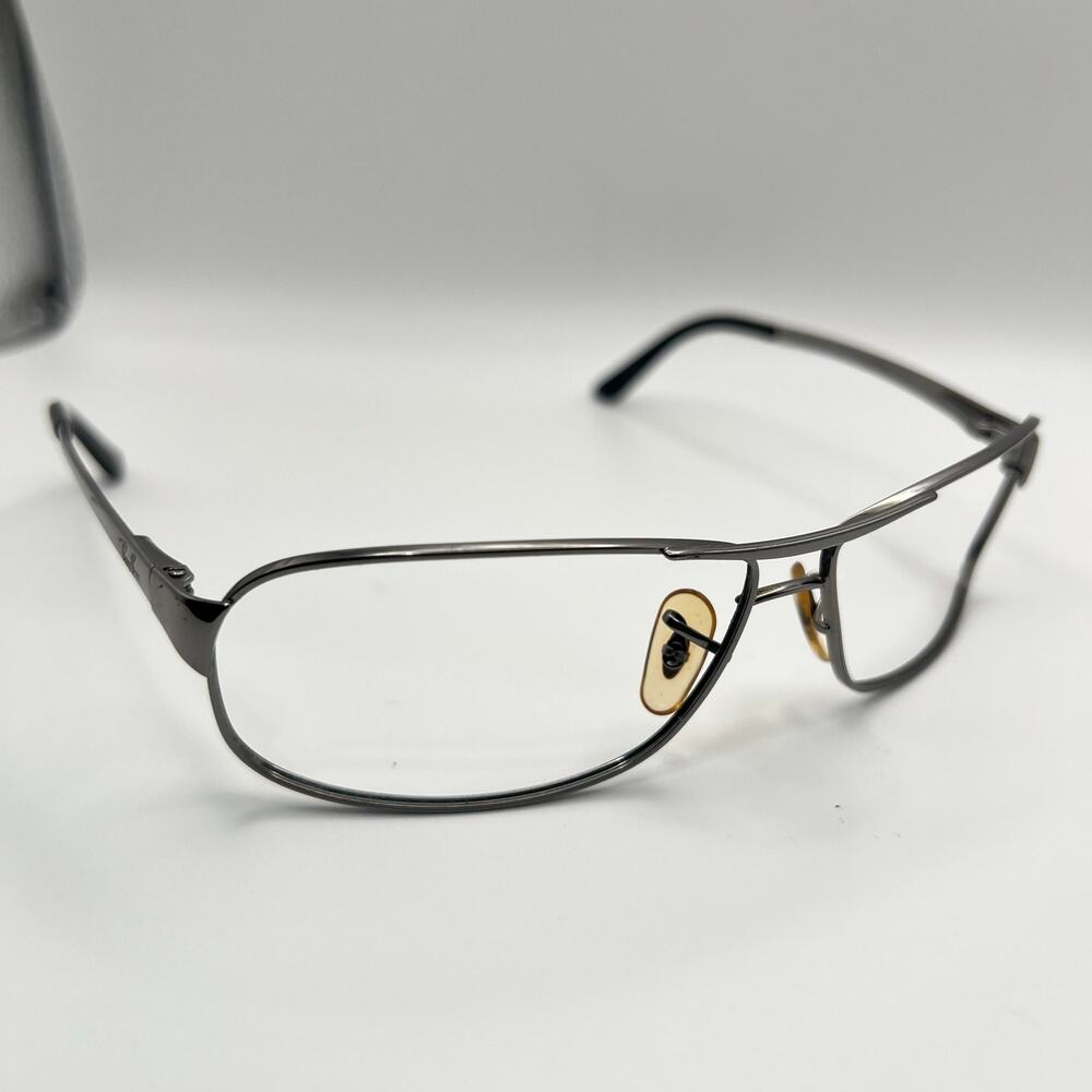 Ray-Ban RB3343 004/51 Sunglasses FRAMES ONLY Gunmetal Aviator Wrap 60-12 Italy